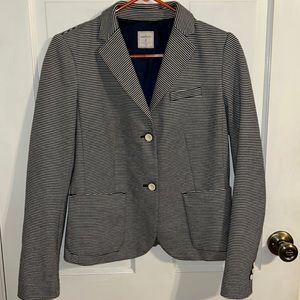 GAP The Academy Classic Blazer in Navy White Stripe Womens Size 2
